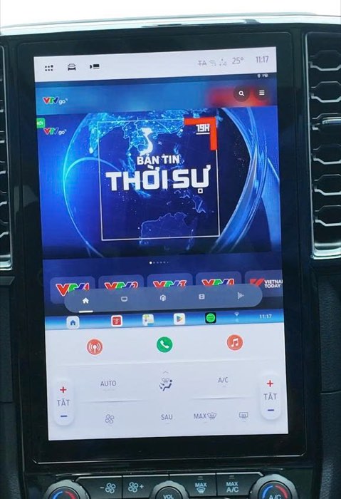 Xem thời sự VTV Go trên Ford Everest